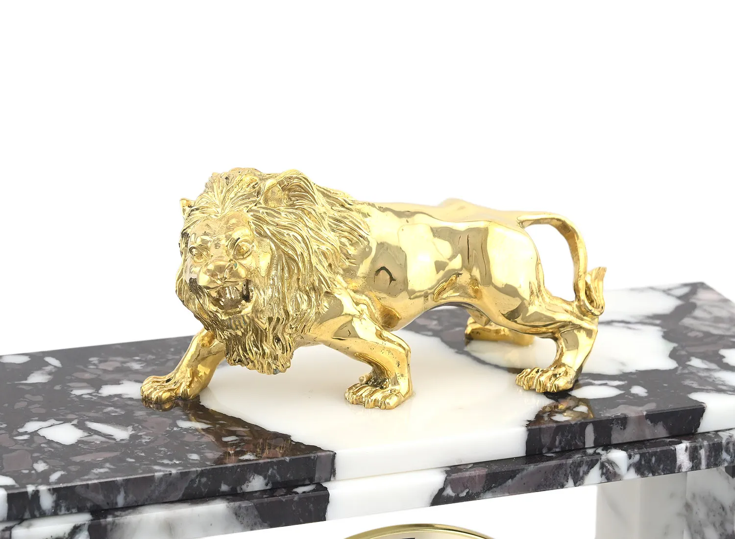 Часы каминные "Лев"